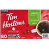 Image 1 : NEW CASE WITH 80 TIM HORTONS DECAF KEURIG K-CUP