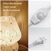 Image 2 : NEW IN BOX ONEWISH HAND BLOWN GLASS LED TABLE LAMP