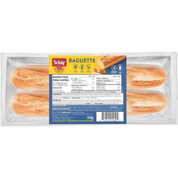 NEW 2 X 2 PACKS OF SCHAR GLUTEN FREE BAGUETTES