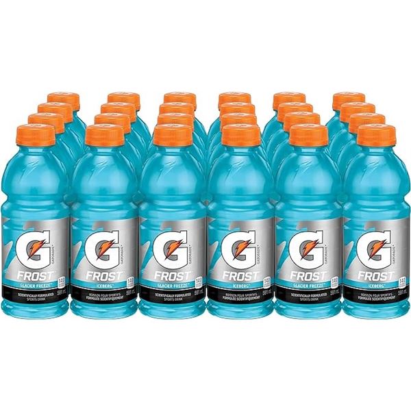 CASE WITH 24 GATORADE FROST ICEBERG