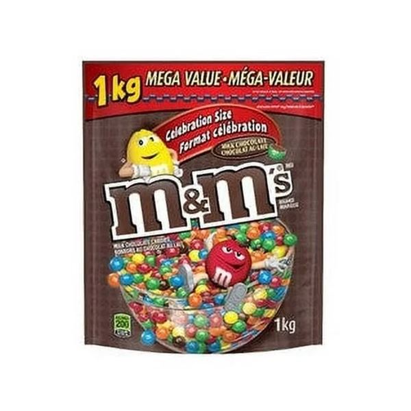 NEW 1KG BAG OF M&MS CELEBRATION SZ MILK CHOCOLATE