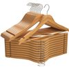 Image 1 : NEW IN BOX 20 PACK UTOPIA HOME WOODEN HANGERS