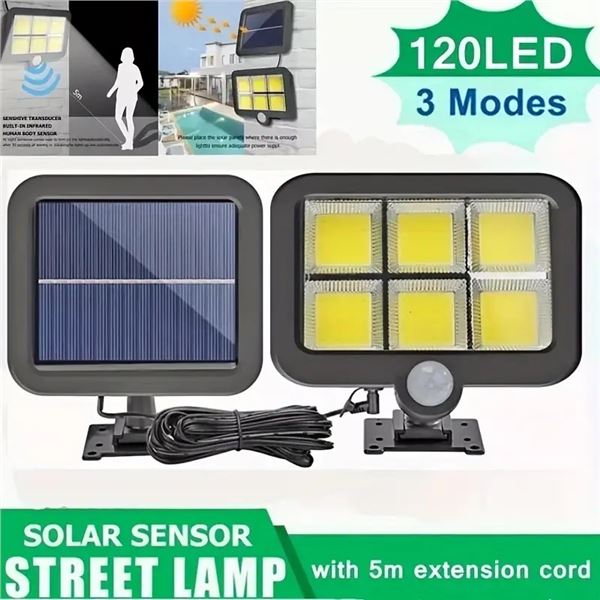 120 COB WATERPROOF SOLAR YARD GARDEN LIGHT