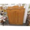 Image 1 : 2 Door Pantry with Top Drawer, Believed to be Maple 15" x45" x 55"  