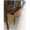 Image 8 : Oak Double Curve China Cabinet 43" x 42" x up to 18" Deep with 2 Curved Glass Doors