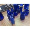 Image 4 : 18 Cobalt Blue Bottles  - Some Labelled, Some Medicine