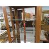 Image 4 : Oak Open Curio Cabinet, Lights Up with Adjustable Shelves 13" d x 34" x 73" 