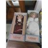 Image 4 : 4 Porcelain Dolls 16" Tall