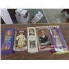 Image 1 : 4 Porcelain Dolls up to 12" Tall 