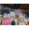 Image 5 : Mountain of Aprons, Table Cloths, Embroidered Pillow Cases, Napkins, Toss Pillows, Doilies