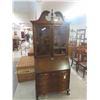 Image 1 : Walnut Secretary Serpentine Front with Claw Feet 16" x 33" x 81" 