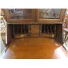 Image 6 : Walnut Secretary Serpentine Front with Claw Feet 16" x 33" x 81" 