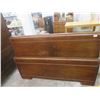 Image 1 : Walnut Head  +  Footboard 54" Wide  - No Rails 
