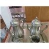 Image 2 : Pewter Tea Set - 6 pc & 2 Books 