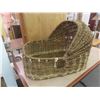 Image 1 : Wicker Bassinette Indigenous Made - Very Old Bent Willow