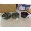 Image 1 : 3 Cake Pans ; 2 Metal, 1 Stoneware & Copper Warmer