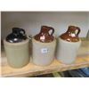 Image 1 : 3 Stoneware Jugs 1/2 Gal
