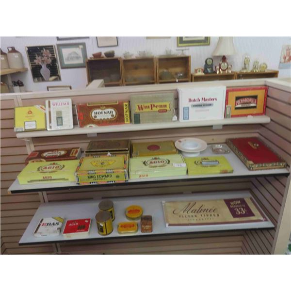 Vintage Tobacco/ Cigar Boxes + Tins, Ashtrays, Noritake, Matinee, Murrays,