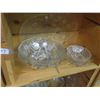 Image 1 : Cut Glass ; Bowls, Trays, Cream, Sugar
