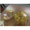 Image 2 : Carnival Glass, Trays, Bowls, Amber Glass - 7pcs In Total