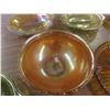 Image 5 : Carnival Glass, Trays, Bowls, Amber Glass - 7pcs In Total