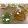 Image 6 : Carnival Glass, Trays, Bowls, Amber Glass - 7pcs In Total