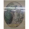 Image 4 : 2 Framed Pictures ; Lithograph & Proof of French Lady - Largest 18" x 22" 