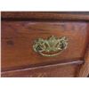 Image 7 : 3 Drawer Wooden Dresser with Mirror 20" x 42" x 76" -Believed to be Oak 