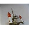 Image 4 : Vintage Hanging Cast Light Fixture with 3 Candle Light Bulbs