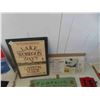 Image 5 : Cardboard McDonald Cigarette Sign, 3 Painted Garden Sign, plus others