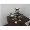 Image 1 : Silver Plated Goblet, Mugs, Pitcher, 7 pcs Total