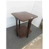 Image 1 : 2 Tier Lamp Table 21"x 21" x 28" 