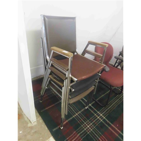 4 Stacking Waiting Room Chairs