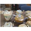 Image 5 : China, Tea Pots, Biscuit Jar, Cream, Sugars, Salt + Pepper Shakers