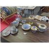 Image 1 : Tea Set, Lustre Vase, Sugar, Cream, Tea Cups, Saucers