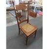 Image 1 : Press Back Oak Chair with Cane Seat