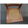 Image 5 : Press Back Oak Chair with Cane Seat