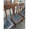 Image 3 : 3 Vintage Wood Dining Room Chairs