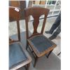 Image 4 : 3 Vintage Wood Dining Room Chairs