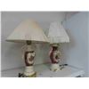 Image 1 : 2 Victorian Style Electric Table Lamps