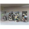 Image 1 : 4 Sealer Jars of Buttons