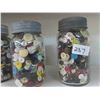 Image 3 : 4 Sealer Jars of Buttons