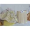 Image 3 : 13 Vintage Lamp Shades & Electric Doll Lamp
