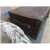 Image 4 : Vintage Trunk 14" x 19" x 33" with Leather Side Handles