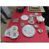 Image 1 : China, Plates, Trays, Silver Inlay, Anniversary Cups + Saucers