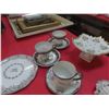 Image 4 : China, Plates, Trays, Silver Inlay, Anniversary Cups + Saucers