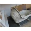 Image 4 : Wicker Bassinette Rocker 40" x 19.5" x up to 32" 