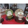 Image 3 : Avon Honor Society Cup + Saucer with Wooden Display Stand - 7 Sets