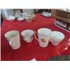 Image 4 : 10 Mugs / Tea Cups & Silver Plated Tray with Dedication