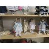 Image 1 : 4 Good Porcelain Dolls - 2 Broken